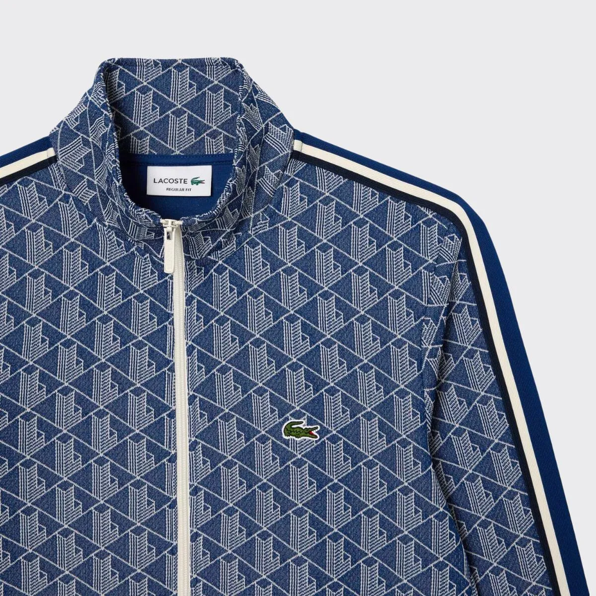 03375 Lacoste Paris Jacquard Monogram Zipper