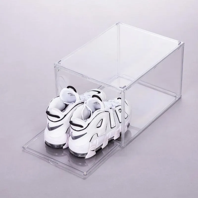 12 Packs Clear Acrylic Stackable Shoe Storage Boxes