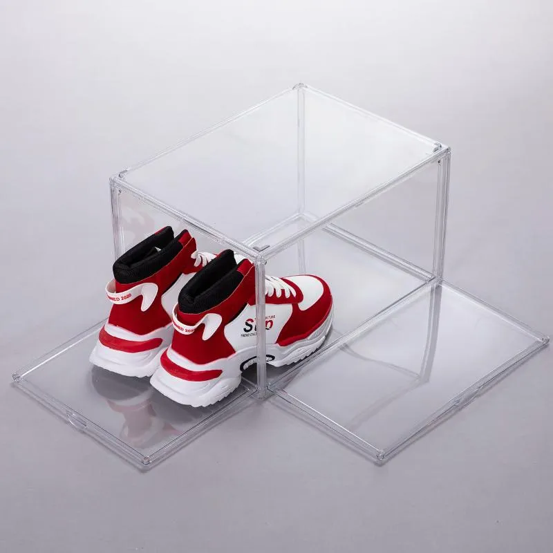 12 Packs Clear Acrylic Stackable Shoe Storage Boxes