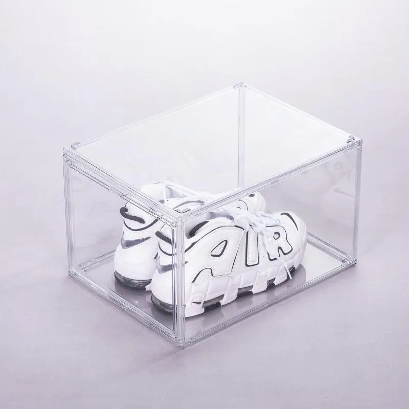 12 Packs Clear Acrylic Stackable Shoe Storage Boxes