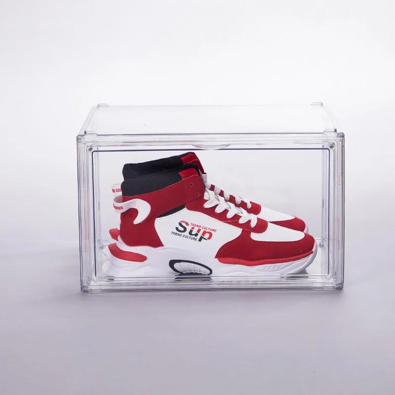 12 Packs Clear Acrylic Stackable Shoe Storage Boxes