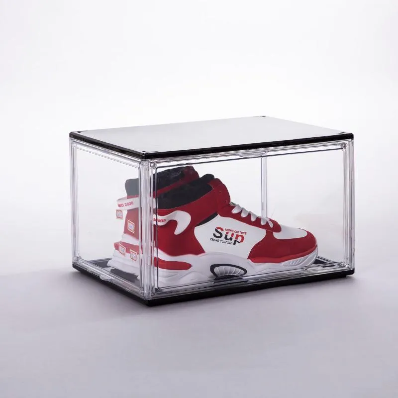 12 Packs Clear Acrylic Stackable Shoe Storage Boxes