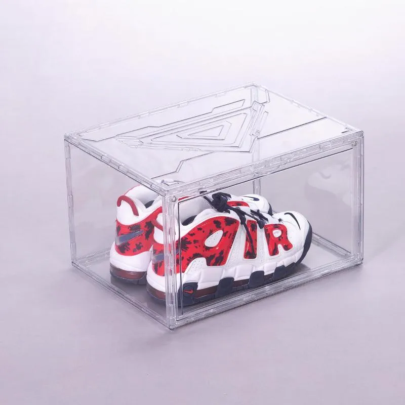 12 Packs Drop Side Acrylic Stackable Shoe Organizer