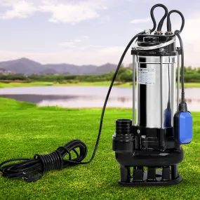 2000W Submersible Dirty Water Pump Bore Tank Well Steel Automatic