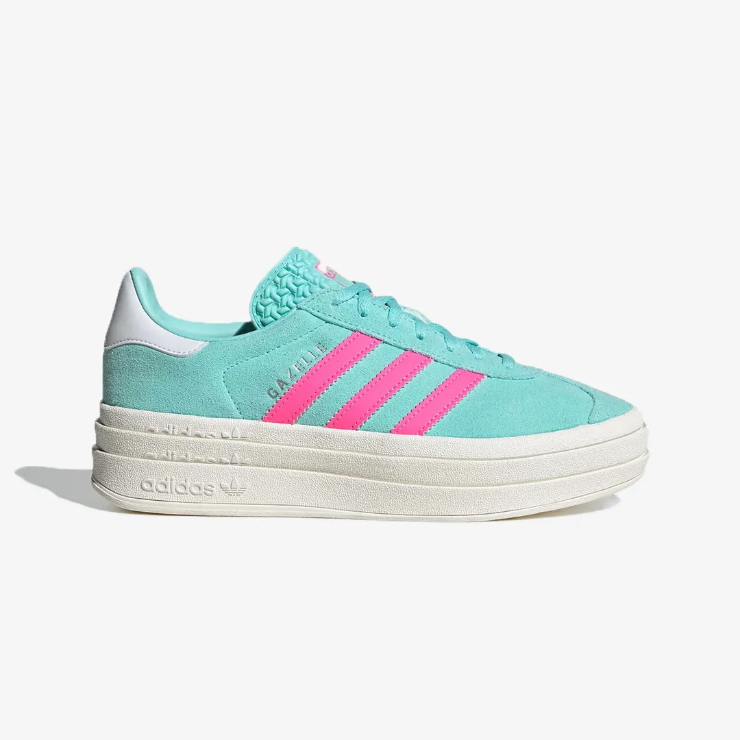 Adidas Originals | WMN'S GAZELLE SHOES  { FLASH AQUA / LUCID PINK / CLOUD WHITE