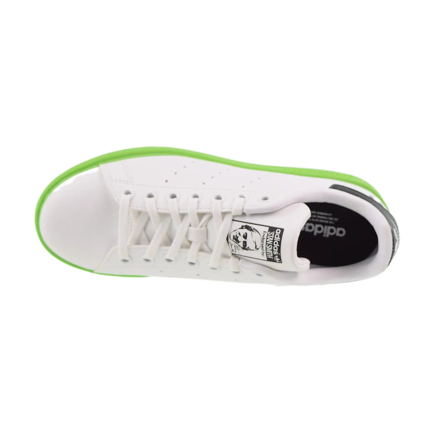 Adidas Stan Smith J Big Kids' Shoes Cloud White-Solid Green