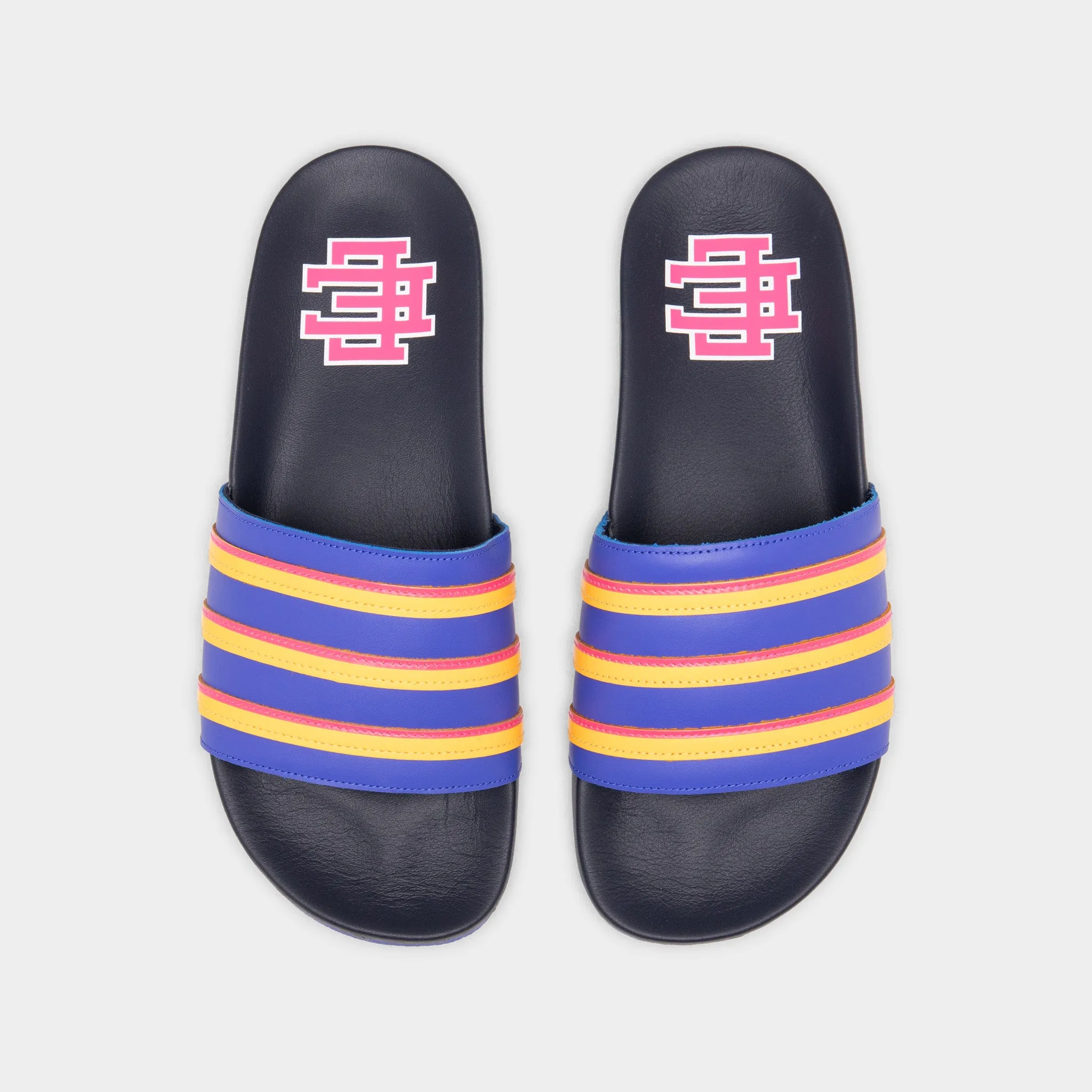 adidas x Eric Emanuel Adilette Slides Legion Ink / Sonic Ink - Sonic Gold