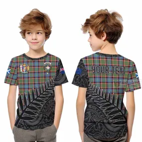 Aikenhead Crest Tartan Kid T-Shirt with New Zealand Silver Fern Half Style