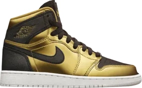 Air Jordan 1 Retro High GG Black History Month Sneakers, Gold