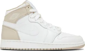 Air Jordan 1 Retro High GS Linen sneakers, white