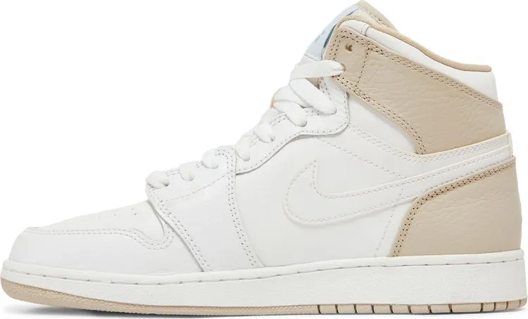 Air Jordan 1 Retro High GS Linen sneakers, white