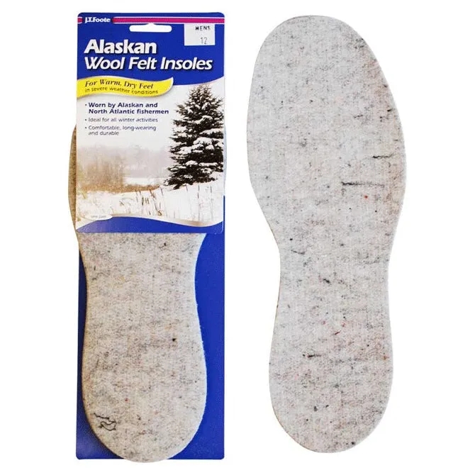 Alaskan Wool Felt Insoles