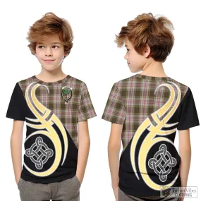 Anderson Dress Tartan Kid T-Shirt with Family Crest and Celtic Symbol Style