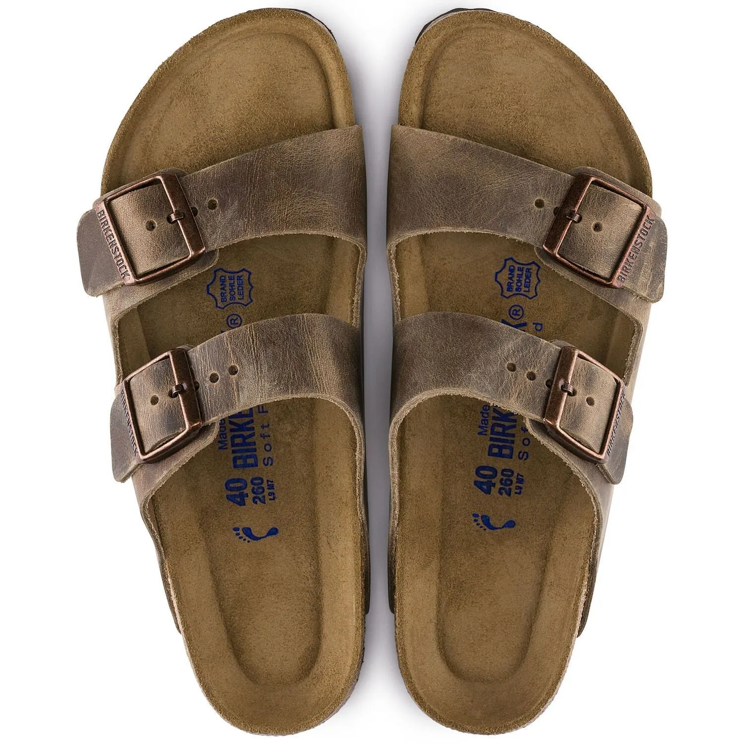 ARIZONA OILED TOBACCO SOFT FOOTBED NARROW