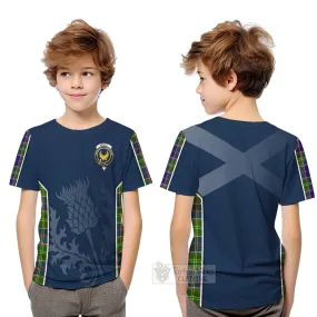 Arnott Tartan Kid T-Shirt with Family Crest and Scottish Thistle Vibes Sport Style