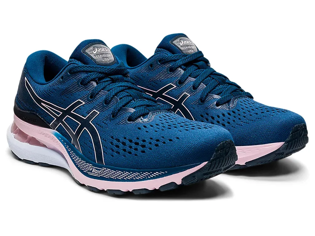 ASICS Women's GEL-KAYANO 28 (Mako Blue/Barely Rose)