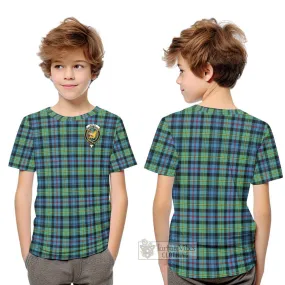 Bailey Ancient Tartan Kid T-Shirt with Family Crest