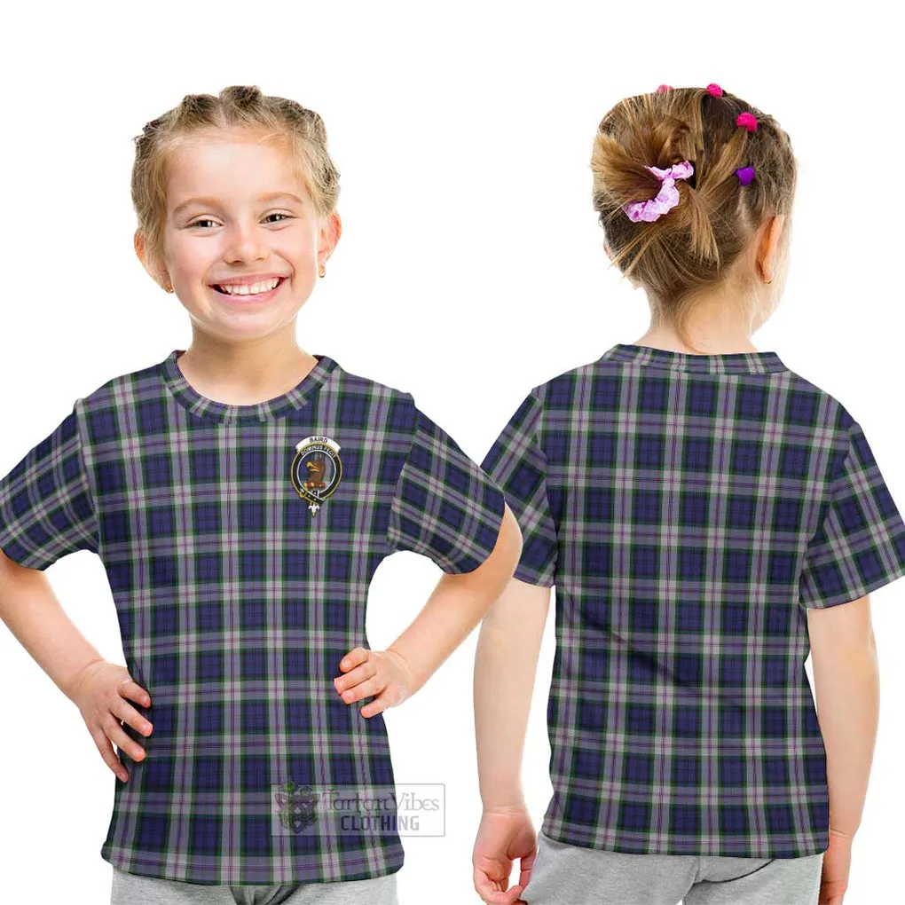 Baird Dress Tartan Kid T-Shirt with Family Crest