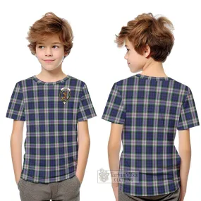 Baird Dress Tartan Kid T-Shirt with Family Crest