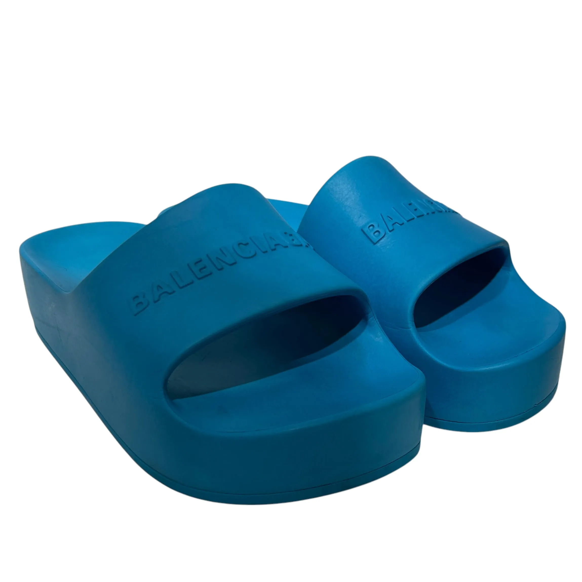 BALENCIAGA/Sandals/US 7/BLU/CHUNKY POOL SLIDE