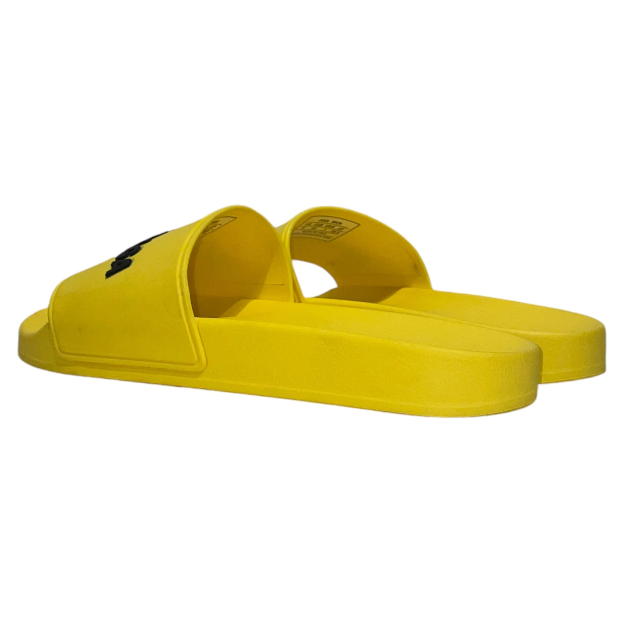 BALENCIAGA/Sandals/US 7/Nylon/YEL/Slip-on/PLAIN FONT YELLOW SLIDES