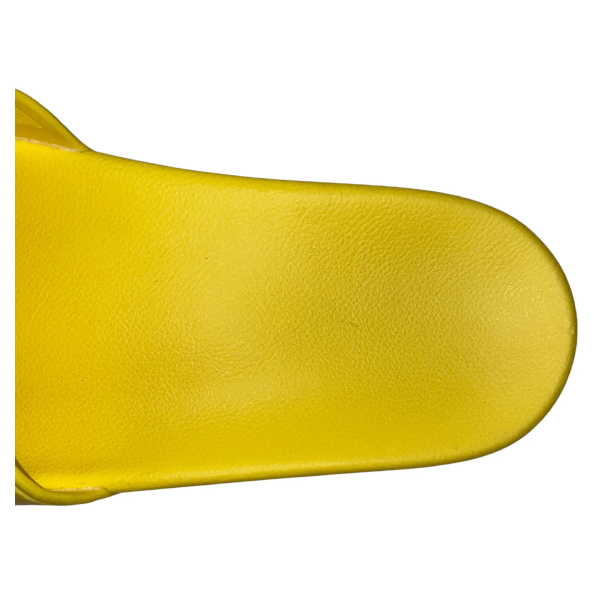 BALENCIAGA/Sandals/US 7/Nylon/YEL/Slip-on/PLAIN FONT YELLOW SLIDES