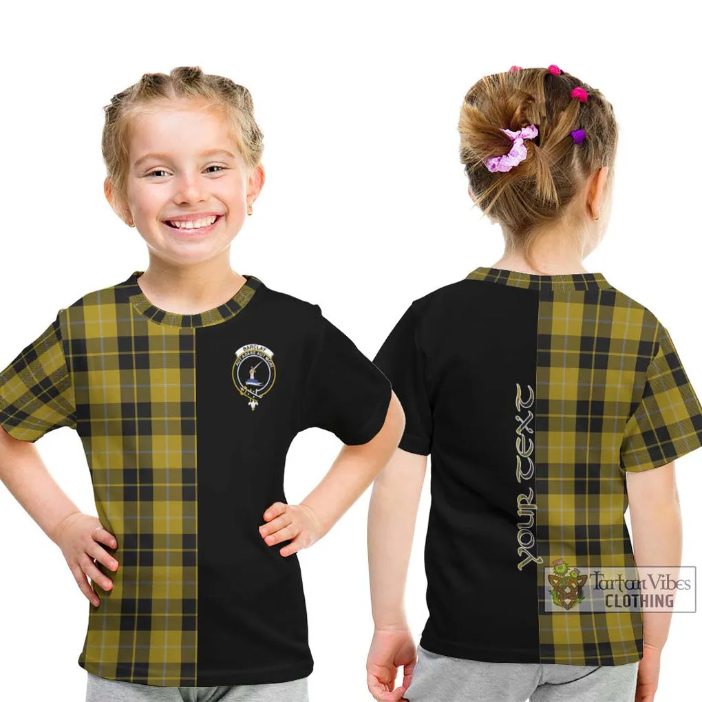 Barclay Dress Tartan Kid T-Shirt with Family Crest and Half Of Me Style