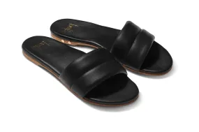 BEEK Sugarbird Leather Slide Sandal-Black