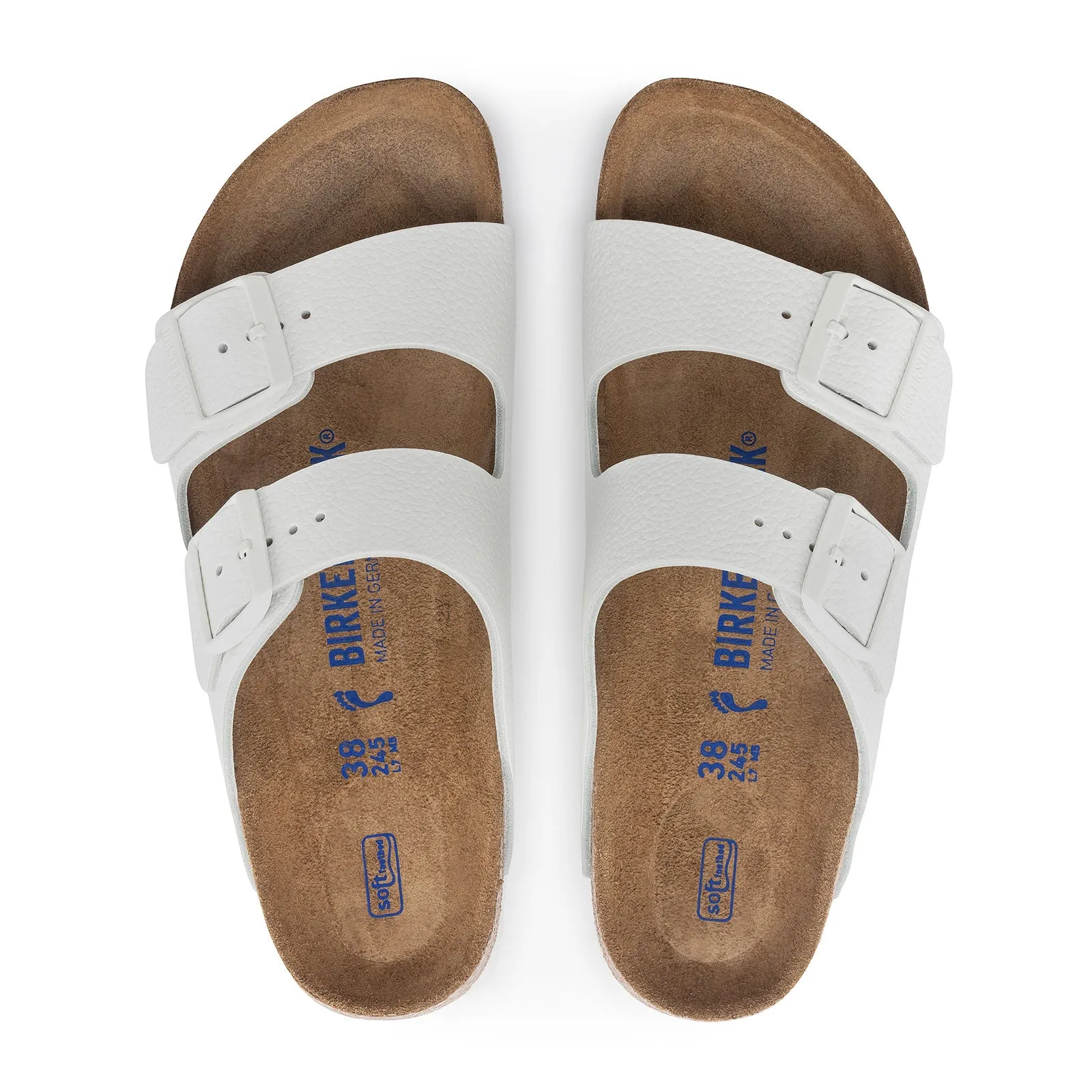 Birkenstock Arizona Slide Sandal (Unisex) - White Leather