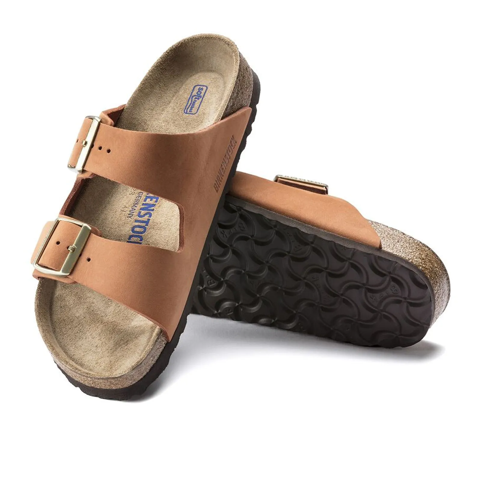 Birkenstock Arizona Soft Footbed Narrow Slide Sandal (Women) - Pecan Nubuck