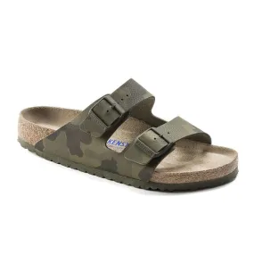 Birkenstock Arizona Soft Footbed Slide Sandal (Women) - Desert Soil Camo Green Birko-Flor