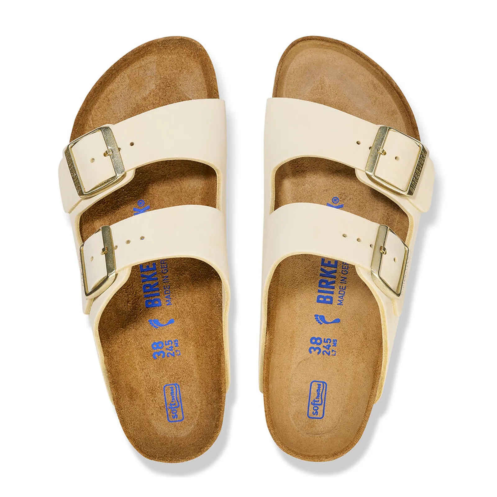 Birkenstock Arizona Soft Footbed Slide Sandal (Women) - Ecru Nubuck