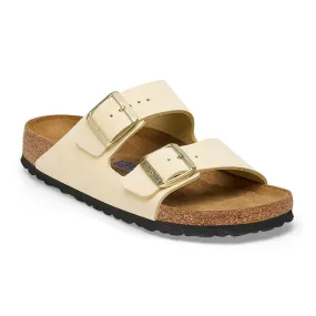 Birkenstock Arizona Soft Footbed Slide Sandal (Women) - Ecru Nubuck