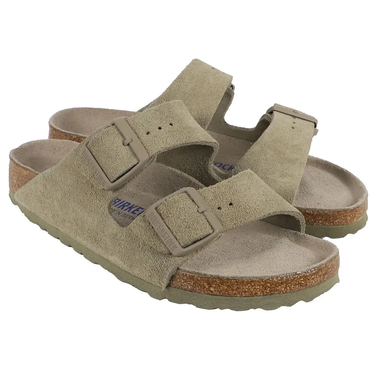 Birkenstock Arizona Soft Footbed Suede Leather Sandals