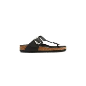 Birkenstock Gizeh Big Buckle Oiled Leather Black Sandals