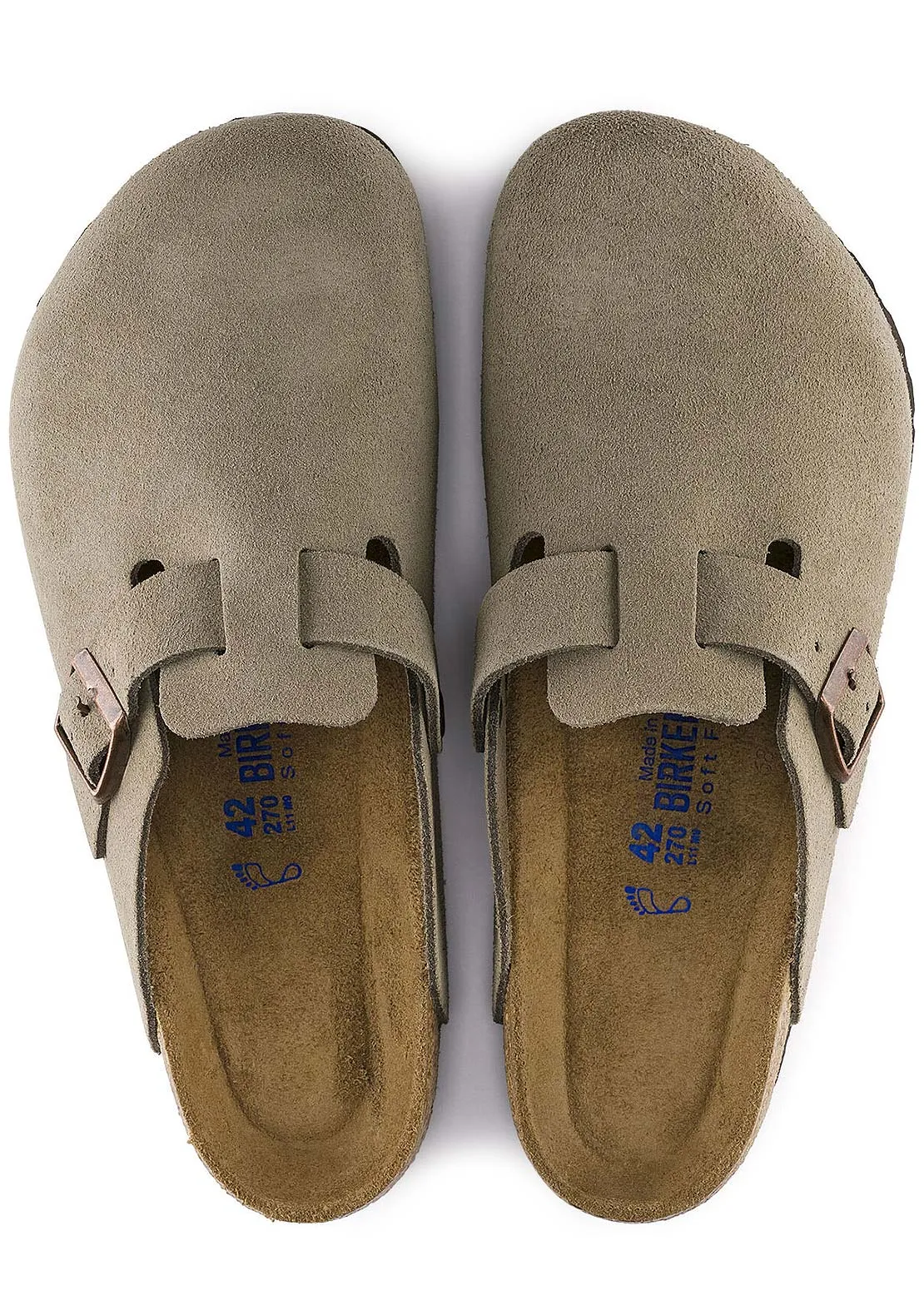 Birkenstock Unisex Boston Soft Suede R Footbed Sandals