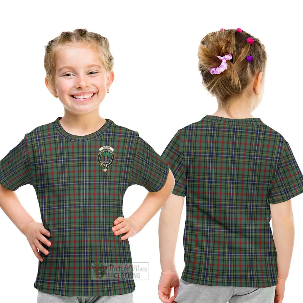 Bisset Tartan Kid T-Shirt with Family Crest