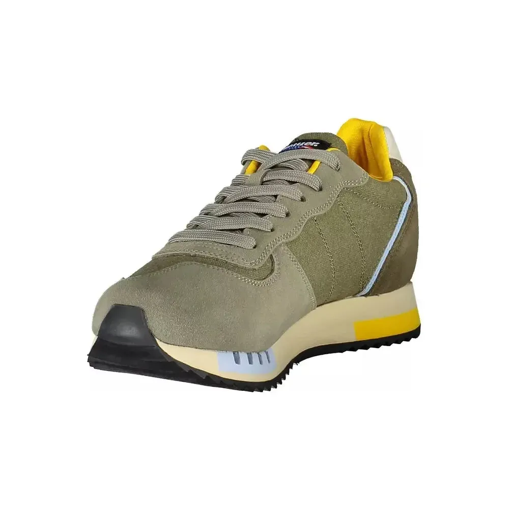 Blauer Green Leather Men Sneaker