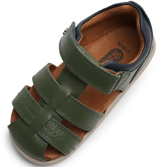 Bobux Step Up Todders Sandal Roam 729214 Forest Green Navy