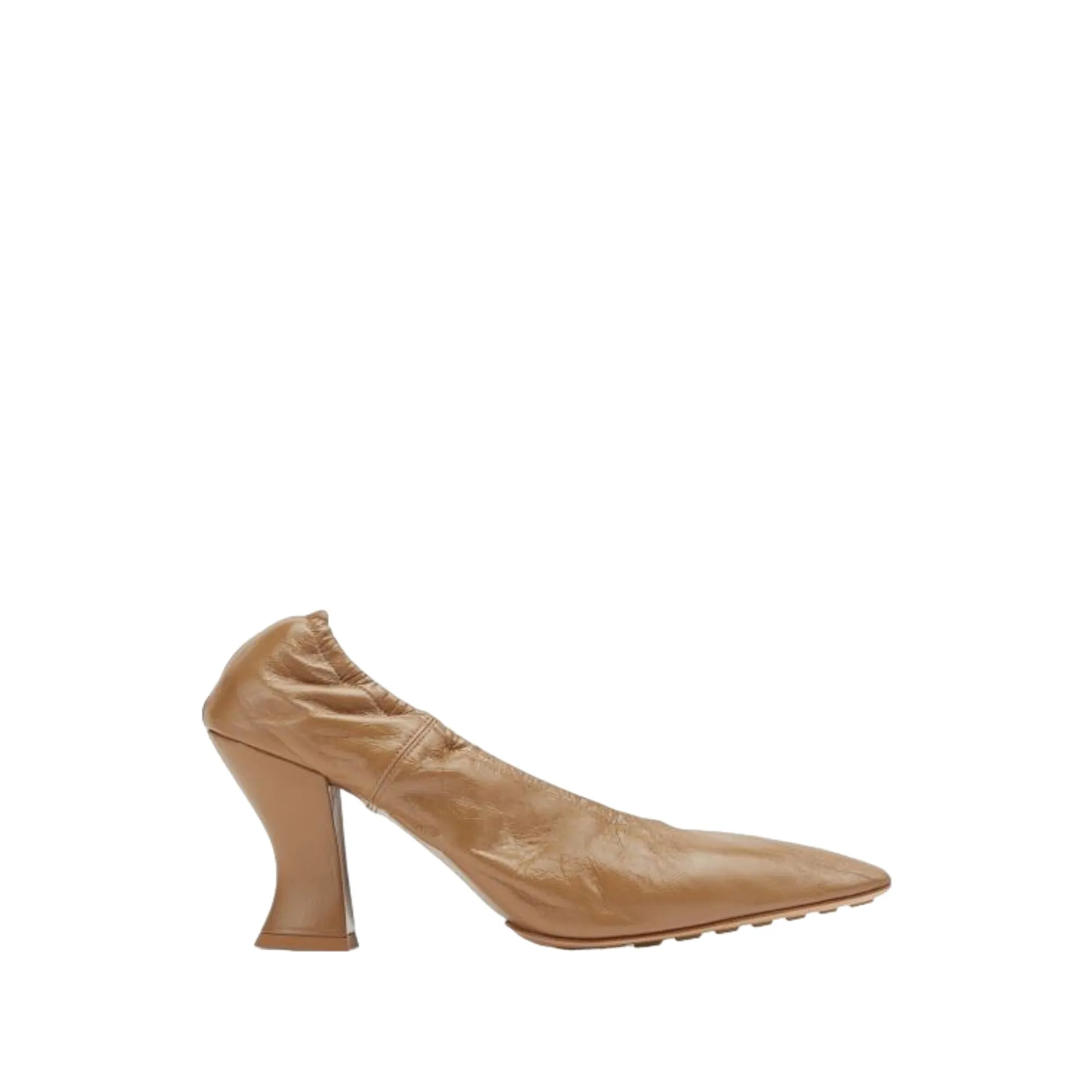 Bottega Veneta Crushed Nappa Almond Pumps