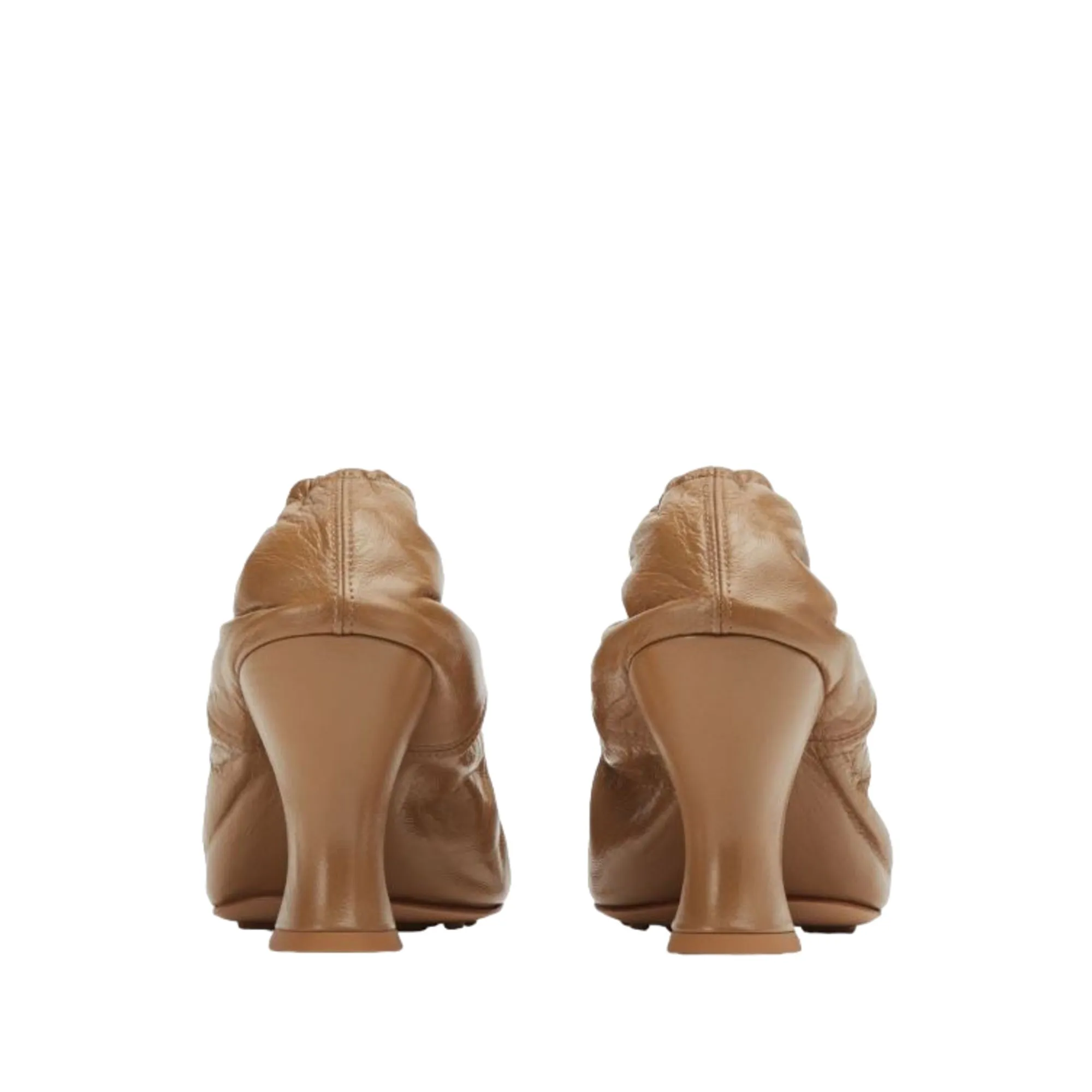 Bottega Veneta Crushed Nappa Almond Pumps