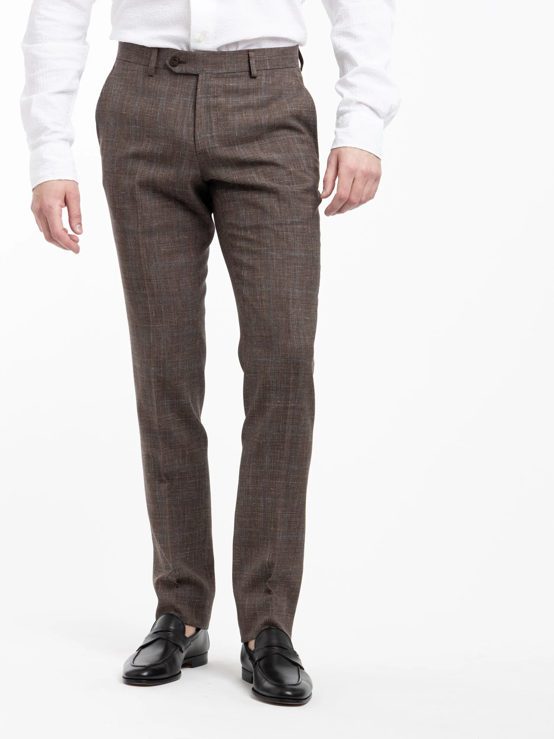 Brown Wool-Silk Suit