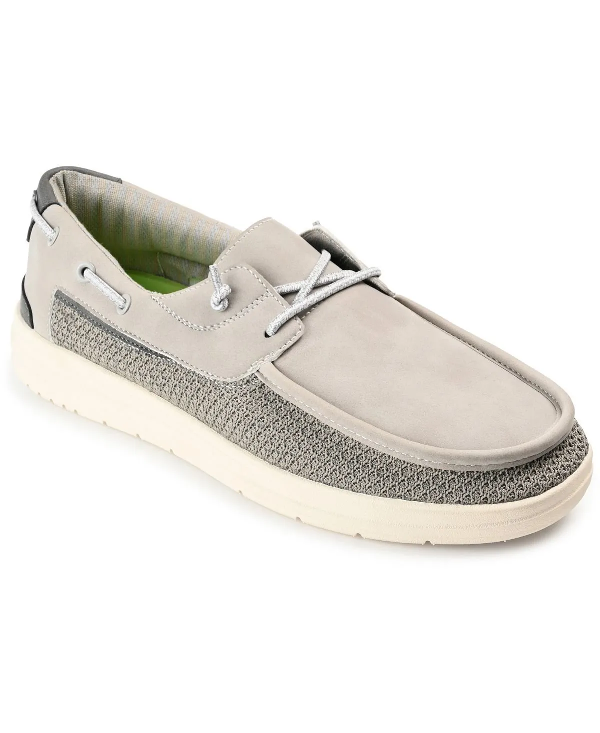 Carlton Vance Co. Men's Casual Slip-On Sneakers, Gray