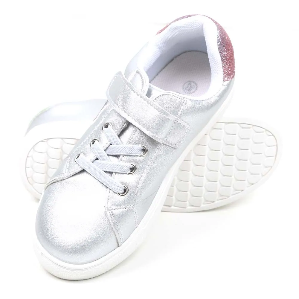 Casual Sneakers For Girls - Silver