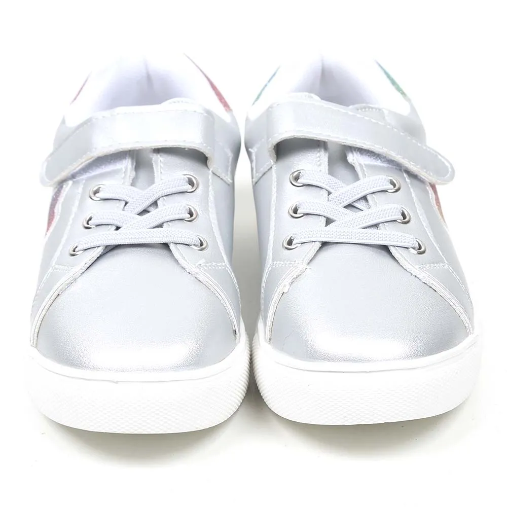 Casual Sneakers For Girls - Silver