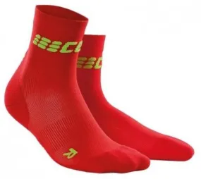 CEP Dynamic Ultralight short Sock Red/Green Men