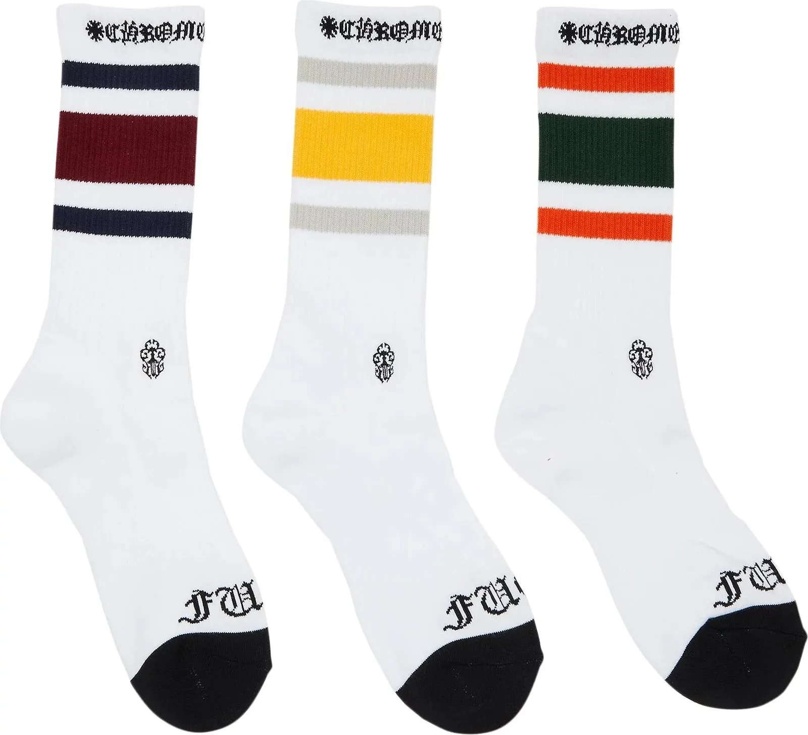 Chrome Hearts 3-Pack Miami Socks Multi