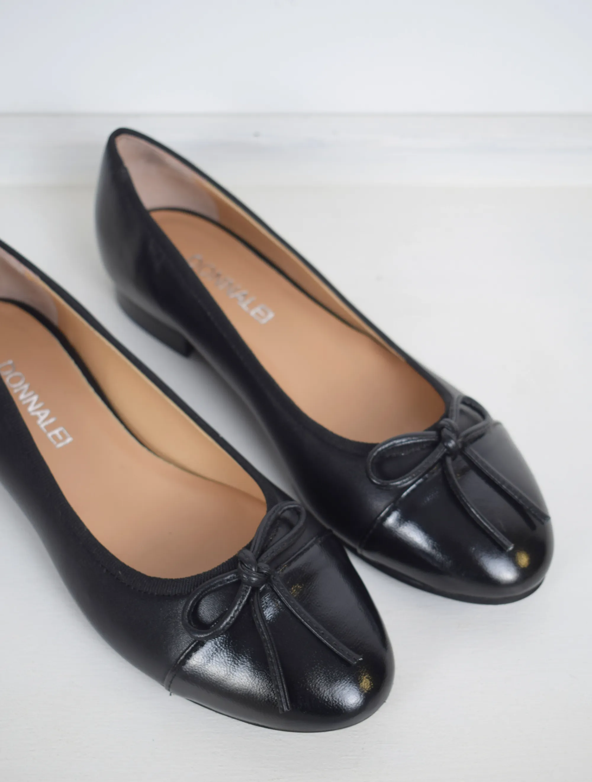 Coco Elegant Black Ballerina Pump Shoes for Women