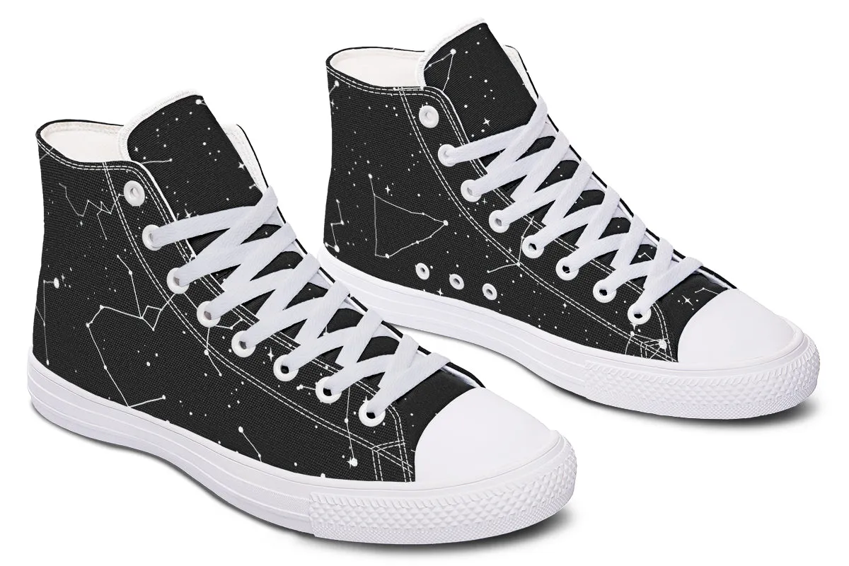 Constellation High Tops - Classic Premium Canvas Shoes with Comfortable and Durable Soles