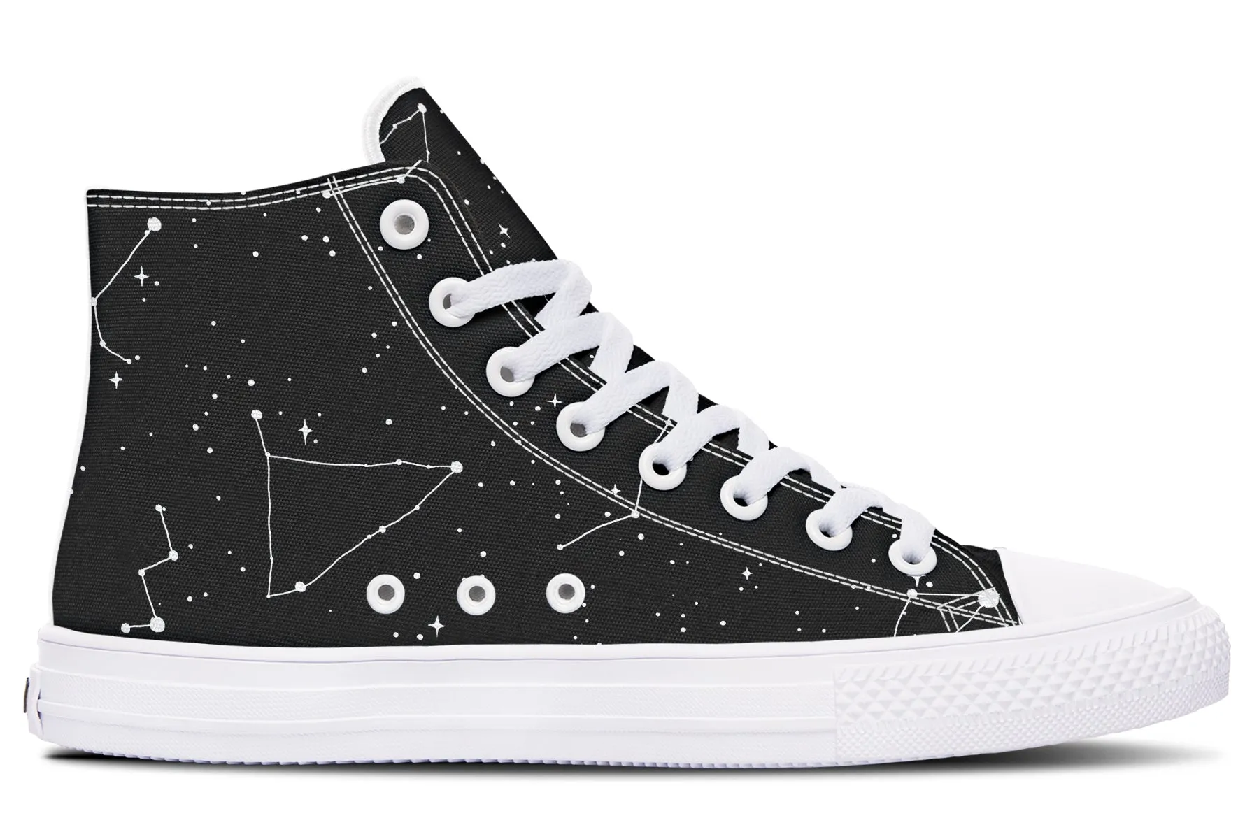 Constellation High Tops - Classic Premium Canvas Shoes with Comfortable and Durable Soles